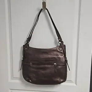 Norm Thompson | Bags | Norm Thompson Metallic Bronze Leather  display picture 3